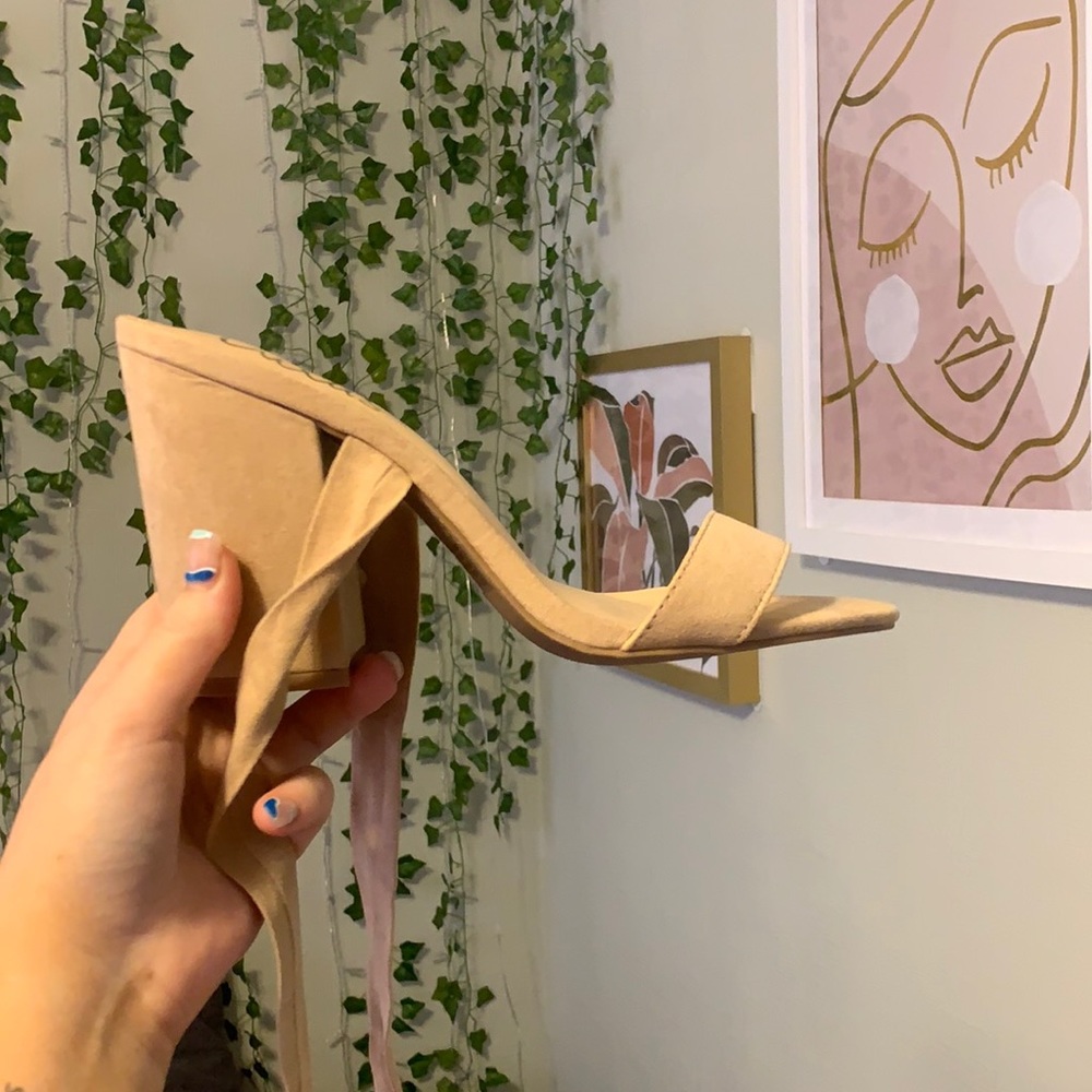Lulu’s Lace Up High Heels